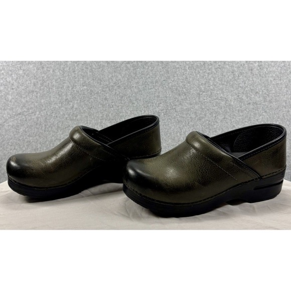 Dansko Professional Leather Clogs – Size 38 Olive Green - Picture 2 of 10